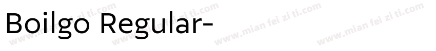 Boilgo Regular字体转换